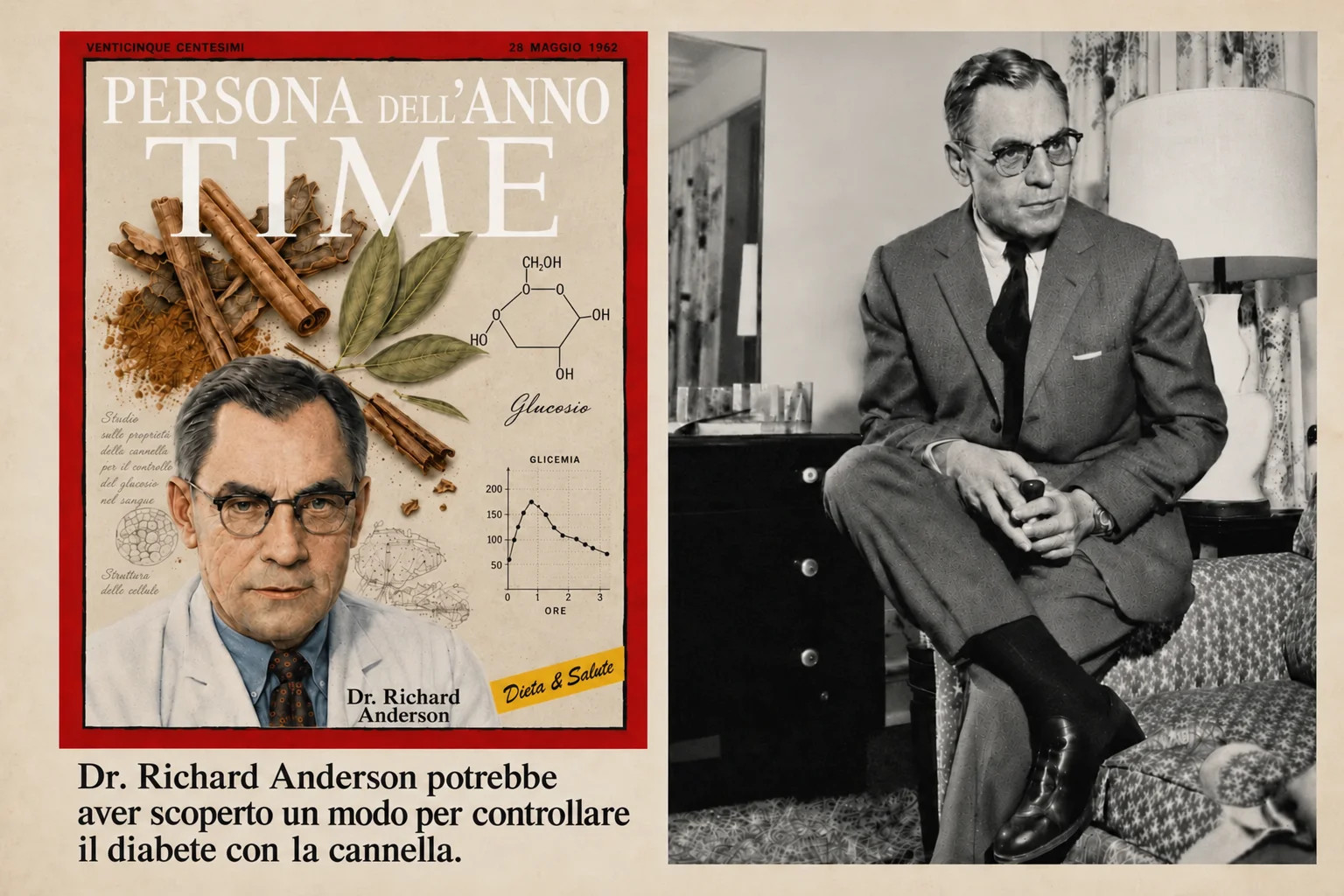 Copertina TIME: il Dott. Richard Anderson potrebbe aver scoperto un modo per controllare il diabete con la cannella