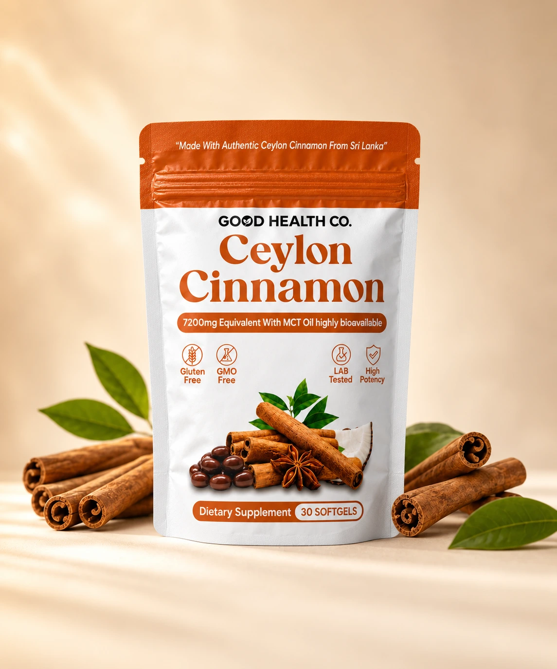 Good Health Co.® — 30 capsule di estratto di cannella Ceylon