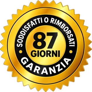 Garanzia soddisfatti o rimborsati 87 giorni